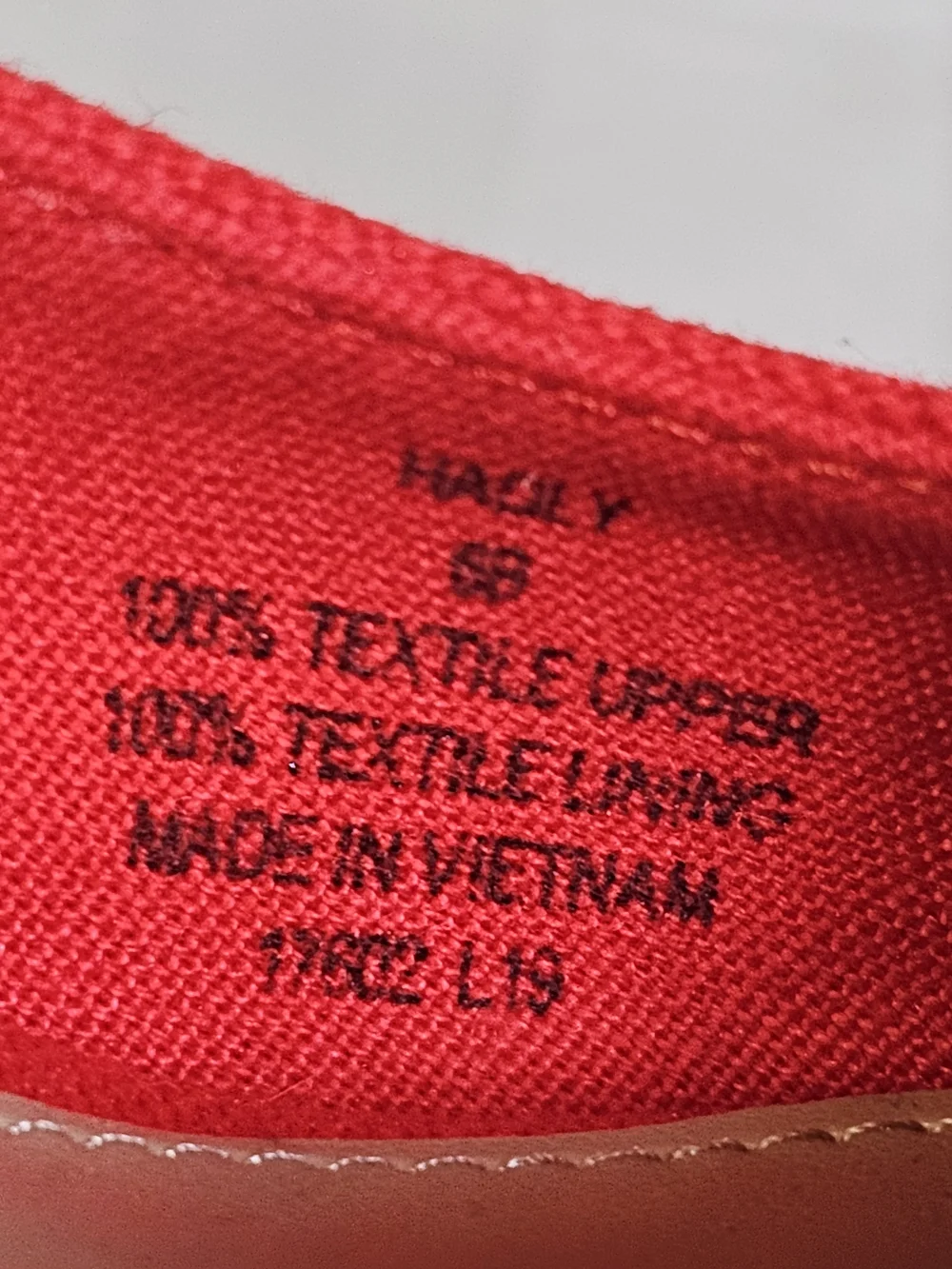 Ralph Lauren red canvas